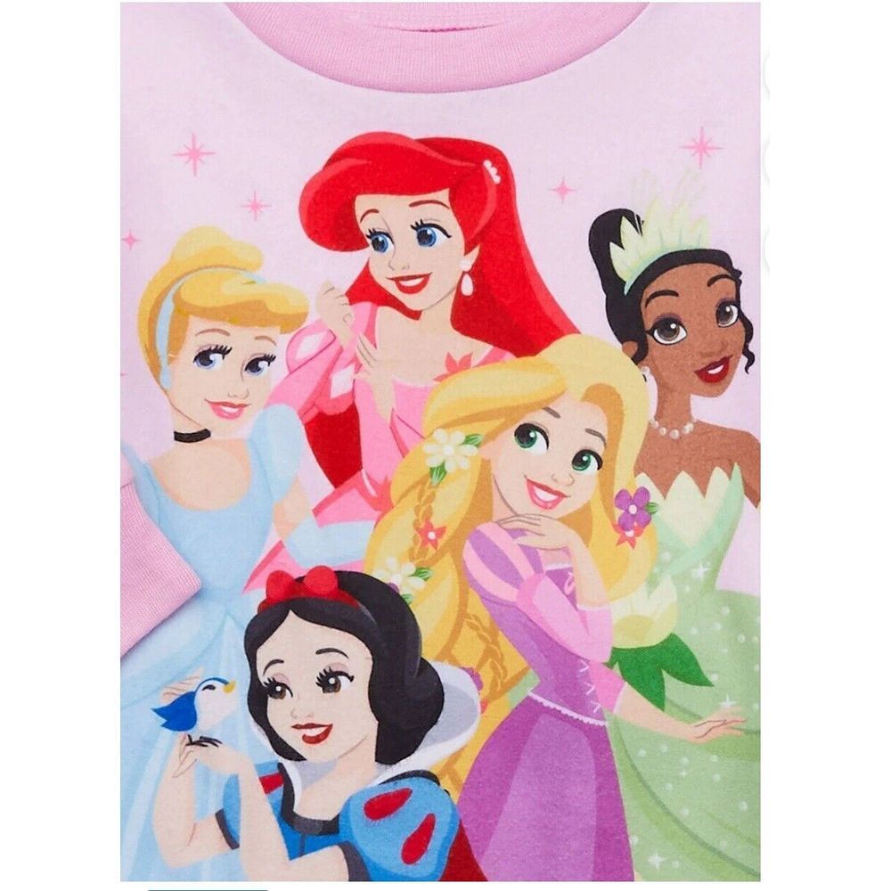 Disney Princess Pajama size 2T Flame Resistant 2 Pc Fleece Pjs Long Sleeve/ Pant